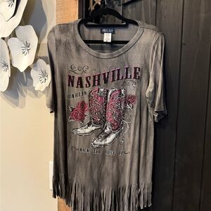Liberty Gray Nashville Kids Fringe Tee